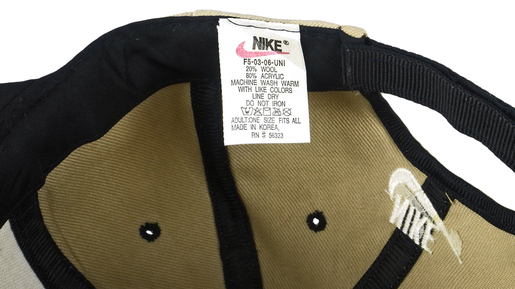 Nike - Brown World Cup Snap Back Hat 1990s OSFA Vintage Retro