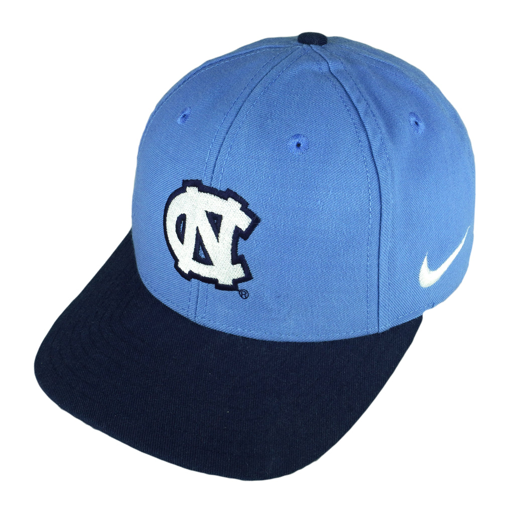 Nike - North Carolina Tar Heels Strap Back Hat 1990s OSFA Vintage Retro Football College