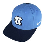 Nike - North Carolina Tar Heels Strap Back Hat 1990s OSFA Vintage Retro Football College