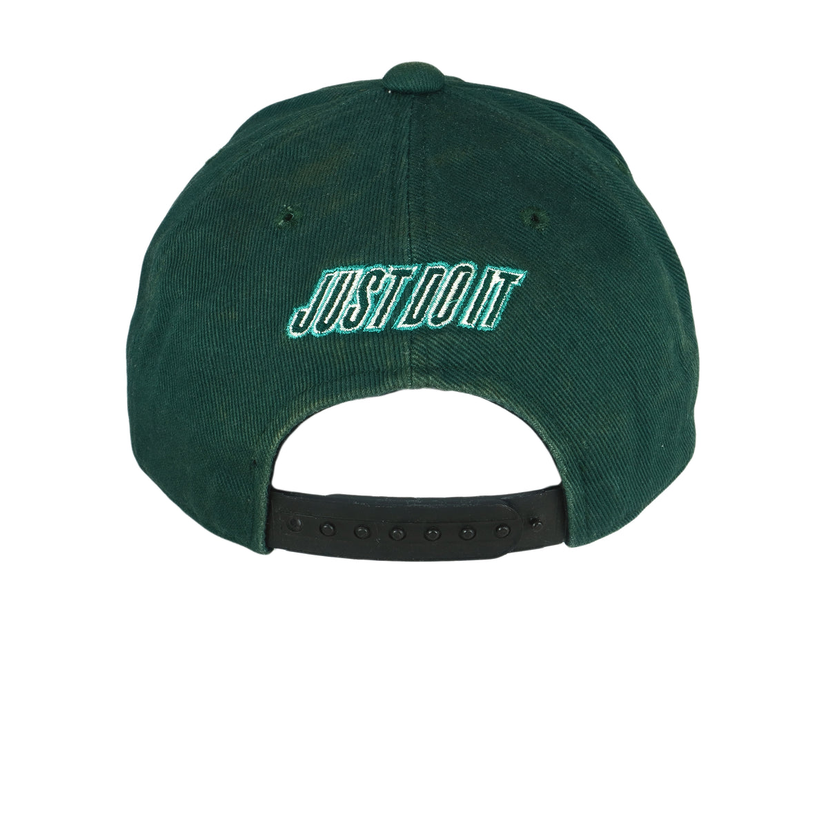 Nike - Green Just Do It Spell-Out Snapback Hat 1990s OSFA