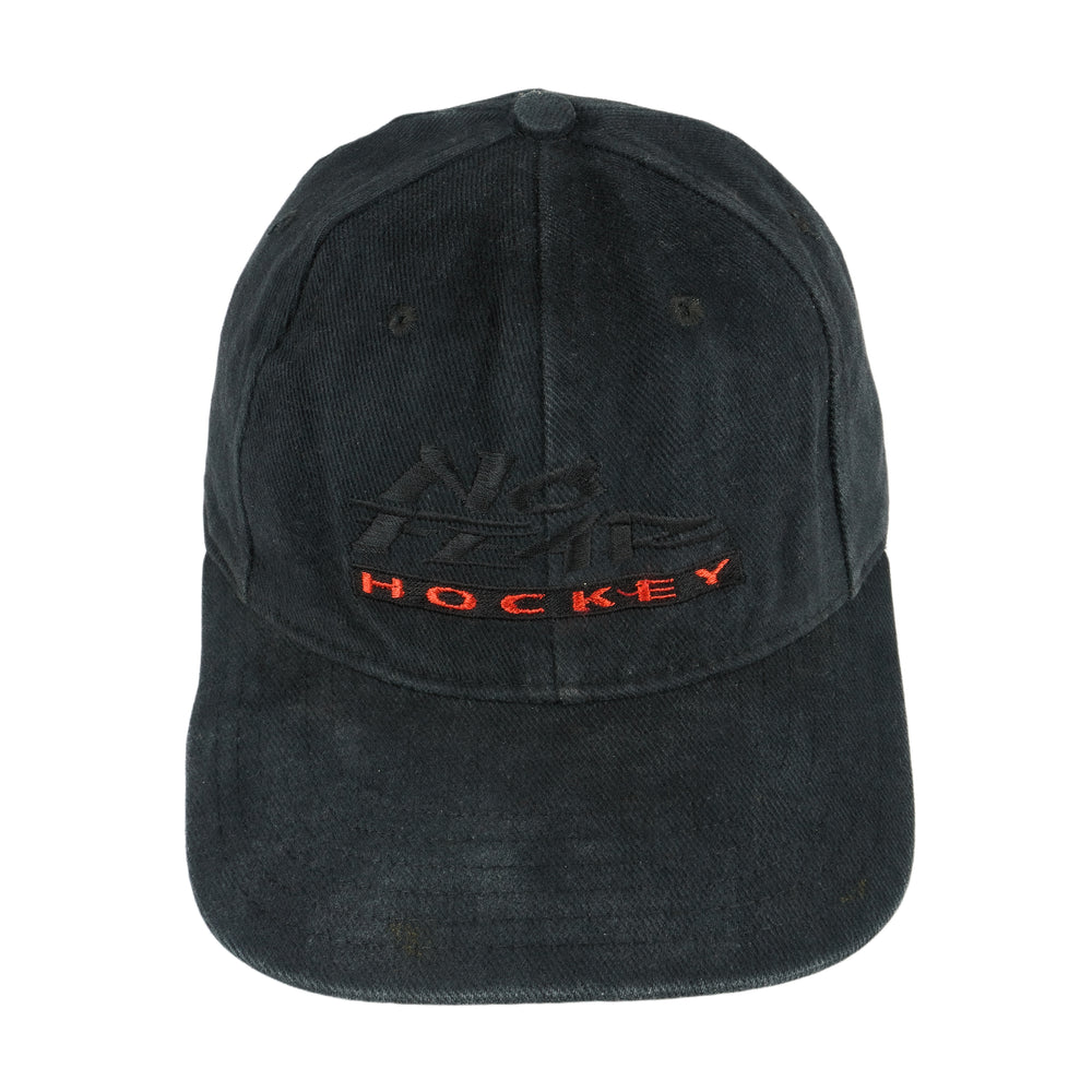 Vintage (No Fear) - Black Hockey Snap Back Hat 1990s OSFA Vintage Retro Hockey