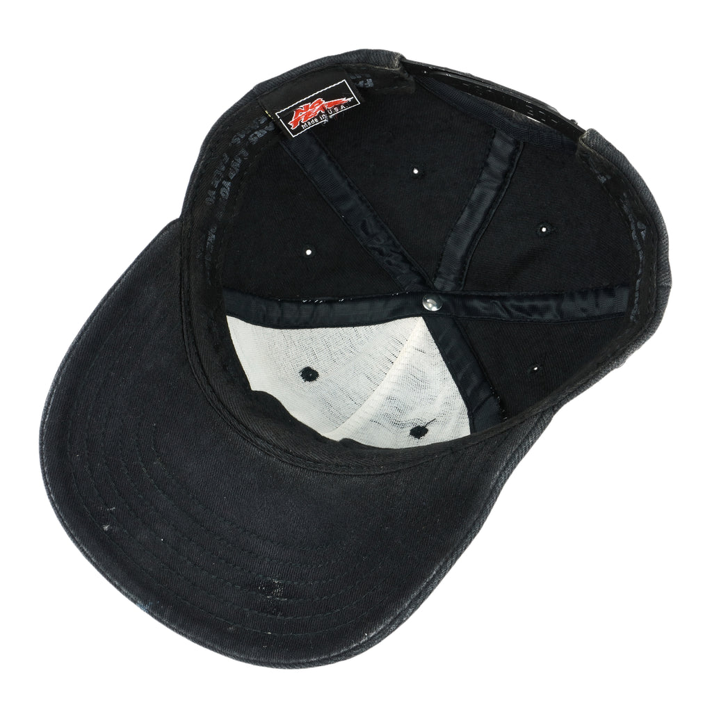 Vintage (No Fear) - Black Hockey Snap Back Hat 1990s OSFA Vintage Retro Hockey