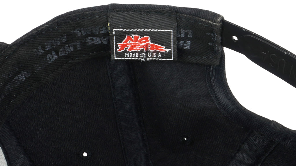 Vintage (No Fear) - Black Hockey Snap Back Hat 1990s OSFA Vintage Retro Hockey