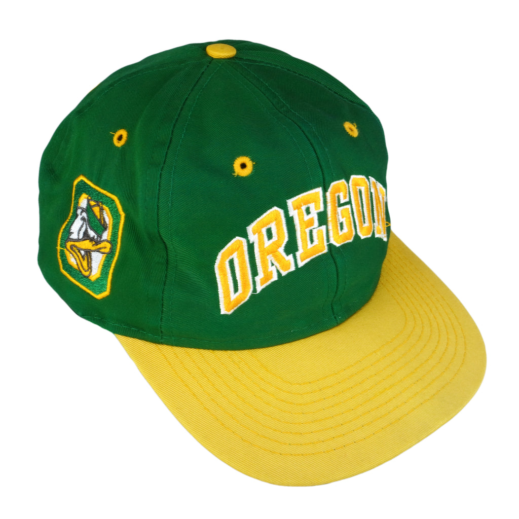 NCAA - Oregon Ducks Spell-Out Snap Back Hat 1990s OSFA Vintage Retro Basketball College