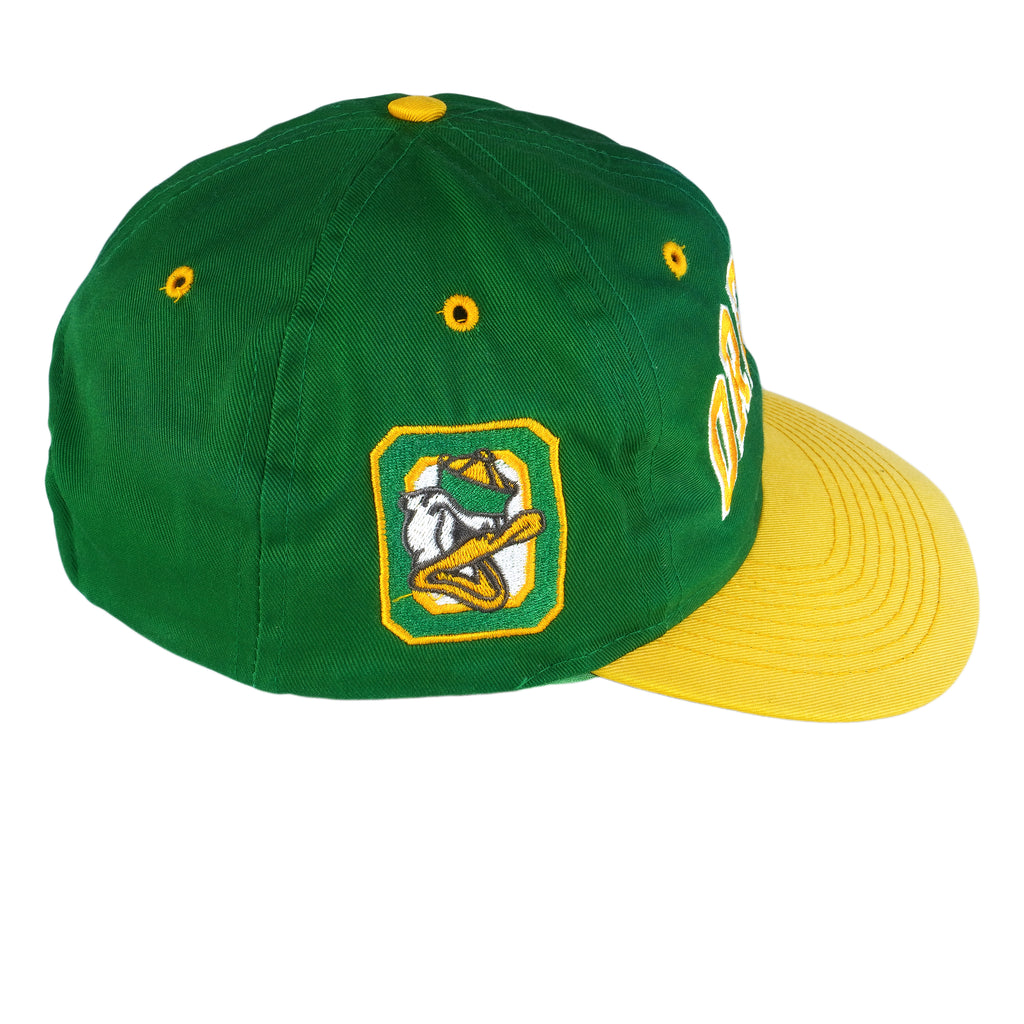 NCAA - Oregon Ducks Spell-Out Snap Back Hat 1990s OSFA Vintage Retro Basketball College