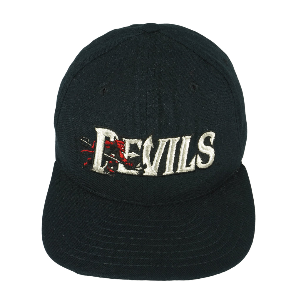 NHL (New Era) - New Jerseys Devils Snap Back Hat 1990s OSFA Vintage Retro Hockey