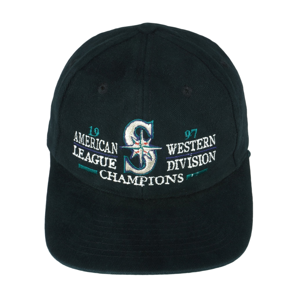 MLB - Seattle Mariners American Western League Division Champions Snap Back Hat 1997 OSFA Vintage Retro Baseball