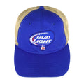 Budweiser - Blue Mesh Spell-Out Snap Back Hat 1990s OSFA Vintage Retro
