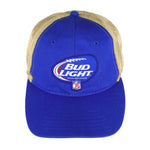 Budweiser - Blue Mesh Spell-Out Snapback Hat 1990s OSFA