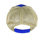 Budweiser - Blue Mesh Spell-Out Snap Back Hat 1990s OSFA Vintage Retro