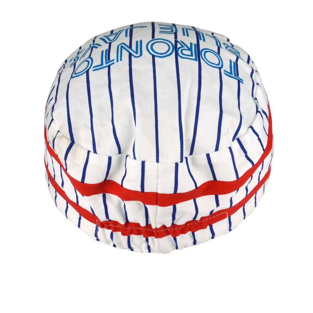 MLB - Toronto Blue Jays Pinstripe Painter Pillbox Hat 1990s OSFA Vintage Retro Baseball