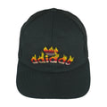 Adidas - Black Big spell-Out Mesh Snap Back Hat 1990s OSFA Vintage Retro