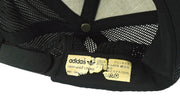 Adidas - Black Big spell-Out Mesh Snap Back Hat 1990s OSFA Vintage Retro