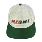 Nike - Miami Hurricanes Spell-Out Mesh Strapback Hat 1990s OSFA