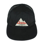 Vintage - Black Coors Light Mesh Spell-Out Snapback Hat OSFA