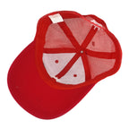Budweiser - Red Spell-Out Mesh Snap Back Hat 1990s OSFA Vintage Retro 