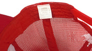 Budweiser - Red Spell-Out Mesh Snap Back Hat 1990s OSFA Vintage Retro 