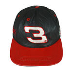 NASCAR (Chase) - Dale Earnhardt #3 Leather Strapback Hat 1990s OSFA