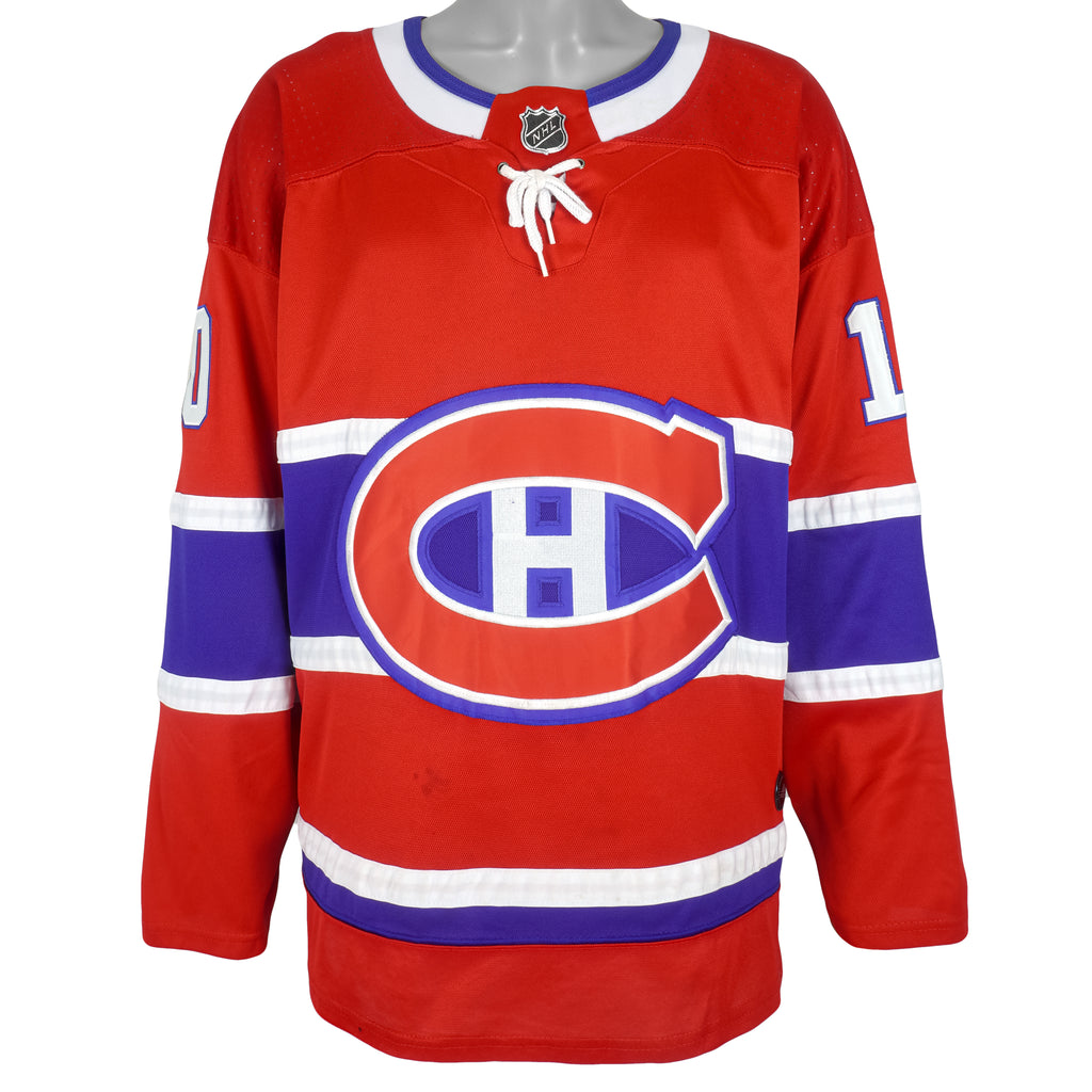 Adidas - Montreal Canadiens Lafleur Number 10 Hockey Jersey 1990s 54 Vintage Retro Hockey