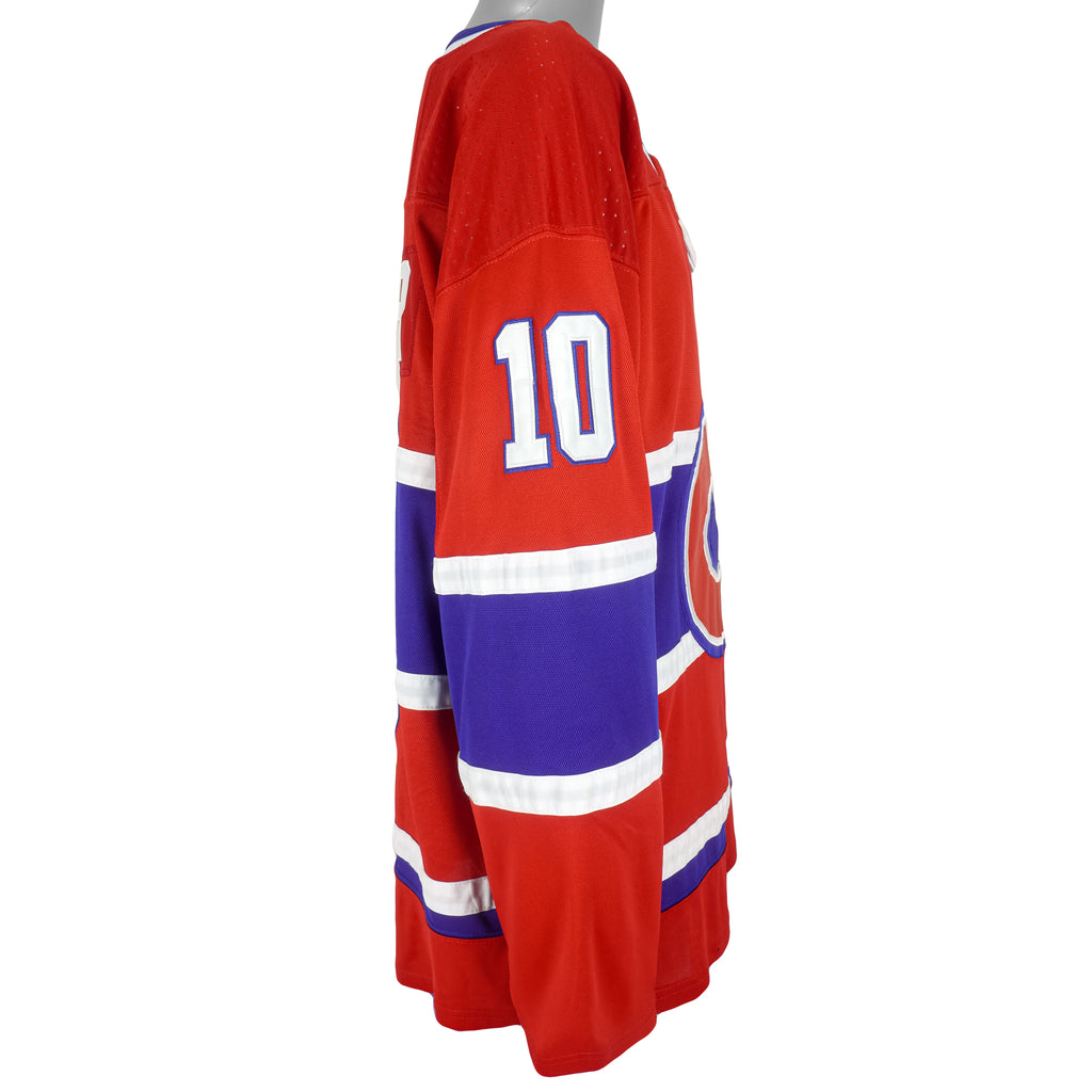 Adidas - Montreal Canadiens Lafleur Number 10 Hockey Jersey 1990s 54 Vintage Retro Hockey