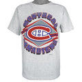 NHL (Harley) - Montreal Canadiens Spell-Out T-Shirt 1994 Medium Vintage Retro Hockey