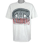 NHL (Competitors) - Montreal Canadiens Spell-Out T-Shirt 1990s Large