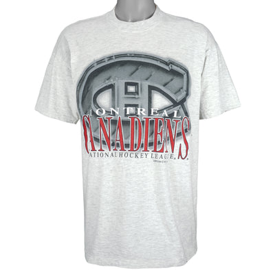 NHL (Competitors) - Montreal Canadiens Spell-Out T-Shirt 1990s Large