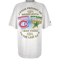 NHL (Bulletin Athletic) - Championship Final Canadiens VS Stars T-Shirt 1996 X-Large Vintage Retro Hockey
