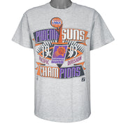 NBA (Hanes) - Phoenix Suns Spell-Out T-Shirt 1993 Large Vintage Retro Basketball