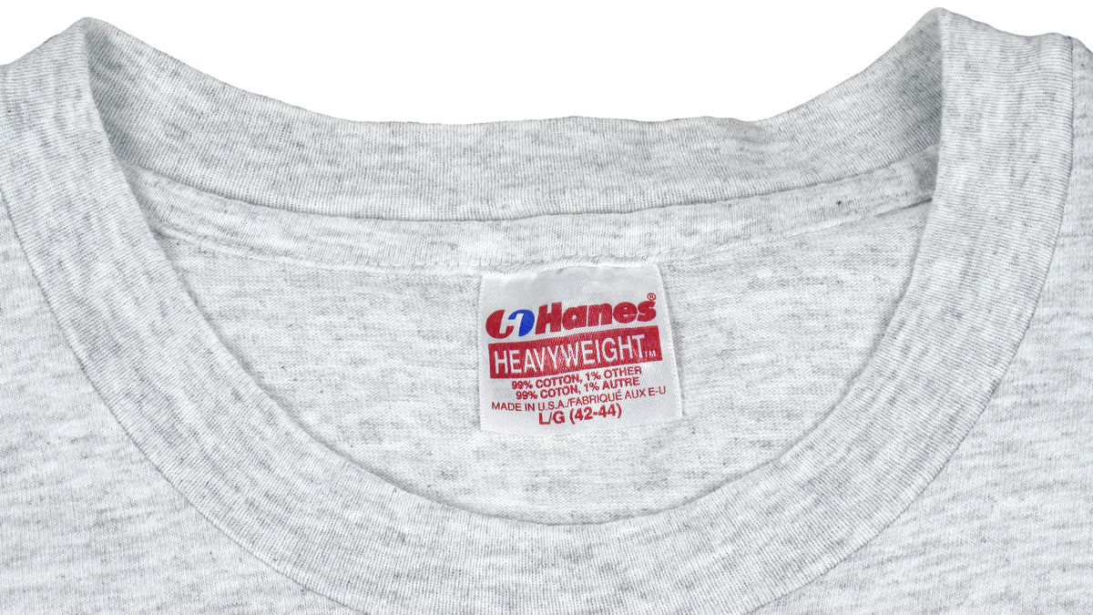 NBA (Hanes) - Phoenix Suns Spell-Out T-Shirt 1993 Large Vintage Retro Basketball