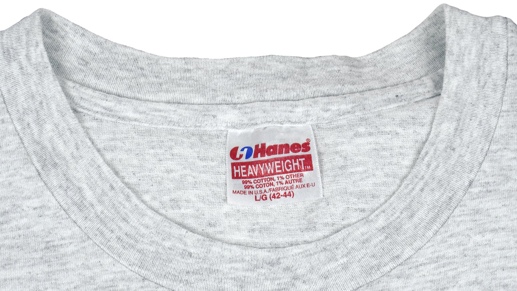 NBA (Hanes) - Phoenix Suns Spell-Out T-Shirt 1993 Large Vintage Retro Basketball