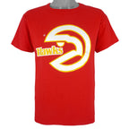 Starter - Atlanta Hawks Big Spell-Out T-Shirt 1990s Large Vintage Retro Basketball