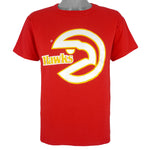 Starter - Atlanta Hawks Big Spell-Out T-Shirt 1990s Large