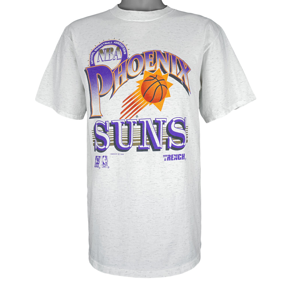 NBA (Trench) - Phoenix Suns Spell-Out T-Shirt 1992 Large Vintage Retro Basketball