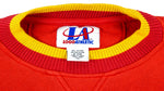 NBA (Logo Athletic) - Atlanta Hawks Embroidered Crew Neck Sweatshirt 1990s X-Large Vintage Retro Basketball