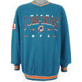 NFL (Lee) - Miami Dolphins Embroidered Sweatshirt 1990s Medium Vintage Retro Football