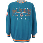 NFL (Lee) - Miami Dolphins Embroidered Sweatshirt 1990s Medium Vintage Retro Football