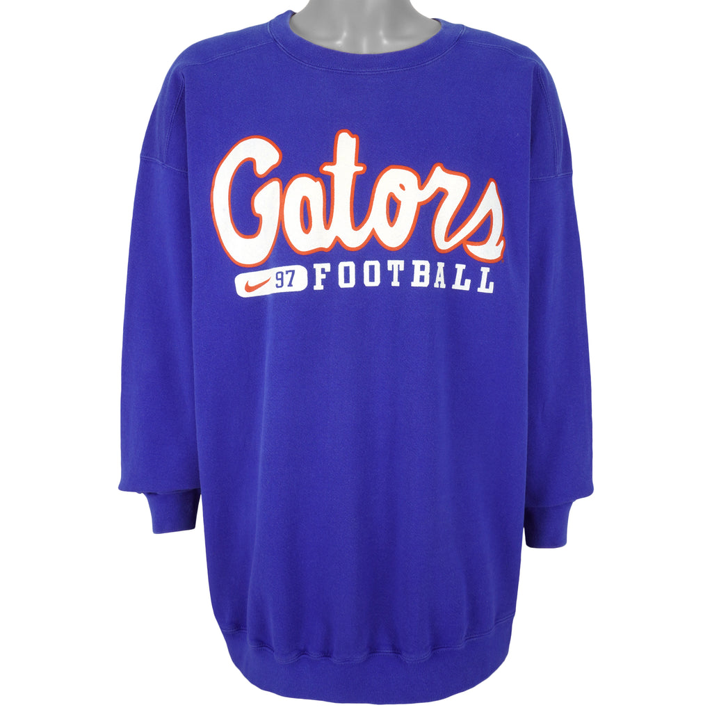 Nike - Florida Gators 97 Football Crew Neck Sweatshirt 1990s XX-Large Vintage Retro Football College