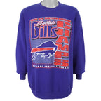 NFL (Lee) - Buffalo Bills, AFC Champs Crew Neck Sweatshirt 1995 X-Large Vintage Retro Football