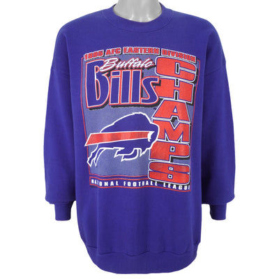 NFL (Lee) - Buffalo Bills, AFC Champs Crew Neck Sweatshirt 1995 X-Large