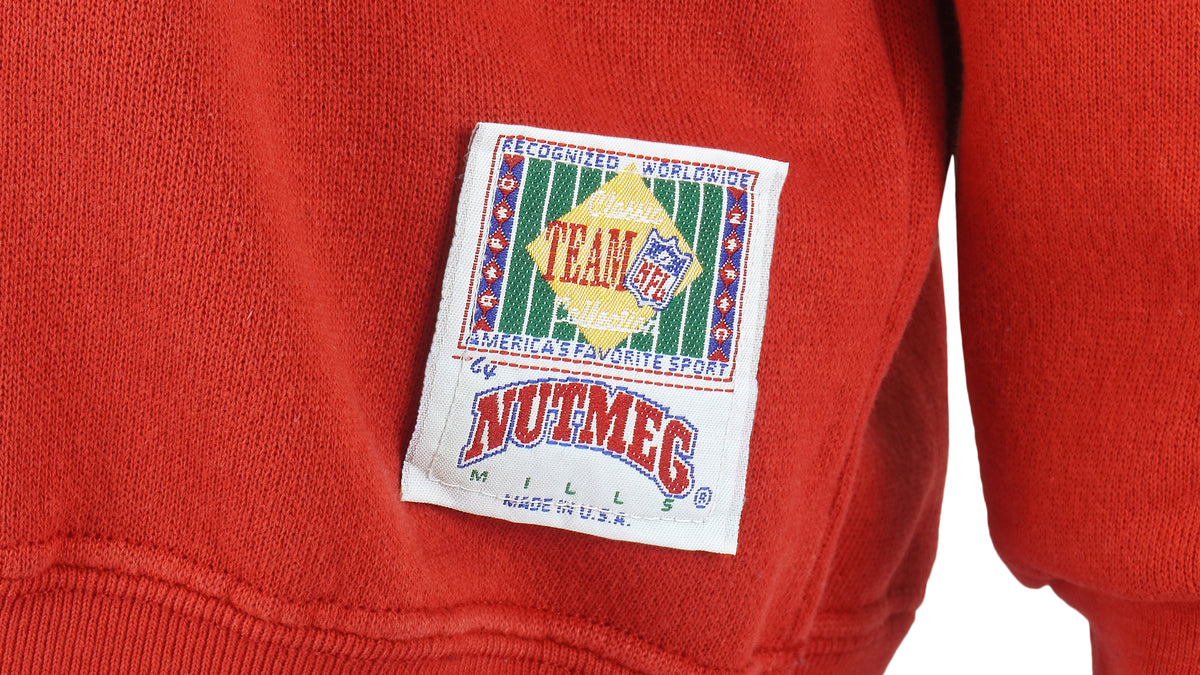 NFL (Nutmeg) - San Francisco 49ers Spell-Out Sweatshirt 1990s Medium Vintage Retro Football