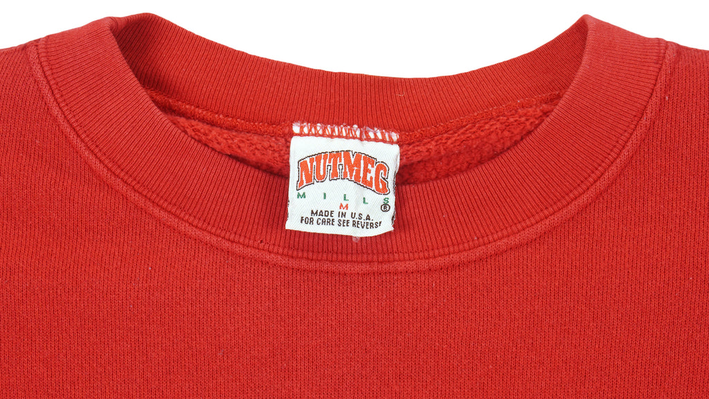 NFL (Nutmeg) - San Francisco 49ers Spell-Out Sweatshirt 1990s Medium Vintage Retro Football