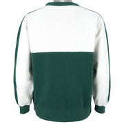 Disney - White & Green Tigger Embroidered Crew Neck Sweatshirt 1990s Medium Vintage Retro