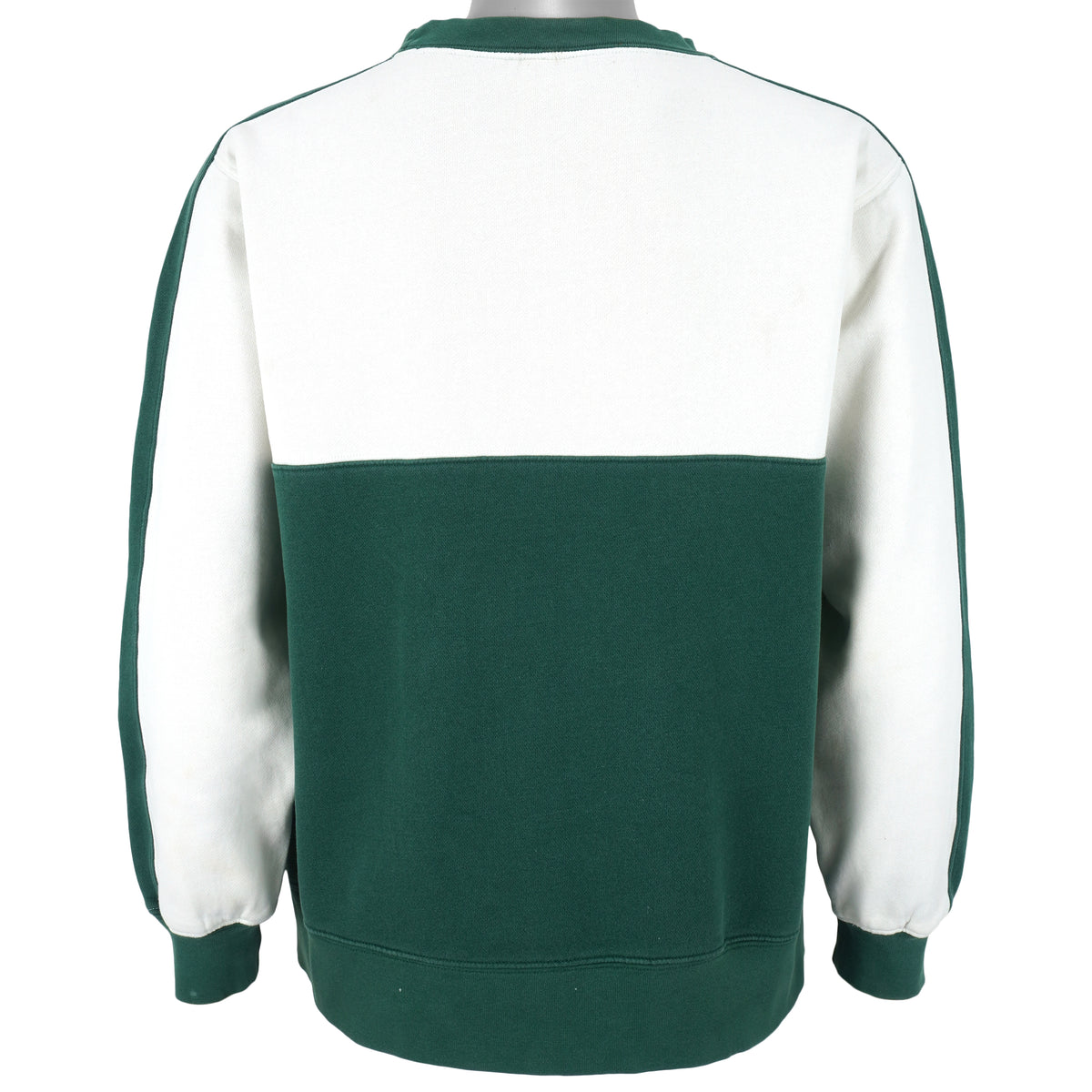 Disney - White & Green Tigger Embroidered Crew Neck Sweatshirt 1990s Medium Vintage Retro