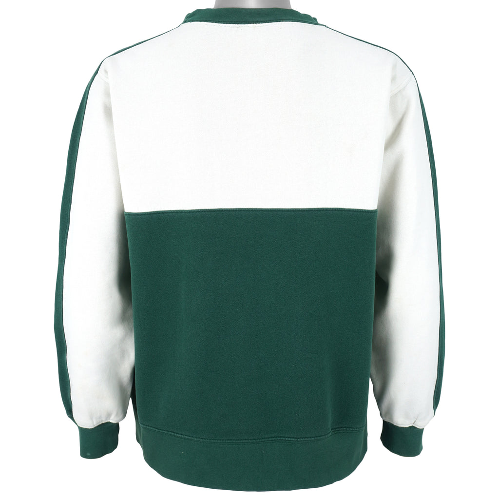 Disney - White & Green Tigger Embroidered Crew Neck Sweatshirt 1990s Medium Vintage Retro