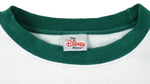Disney - White & Green Tigger Embroidered Crew Neck Sweatshirt 1990s Medium Vintage Retro