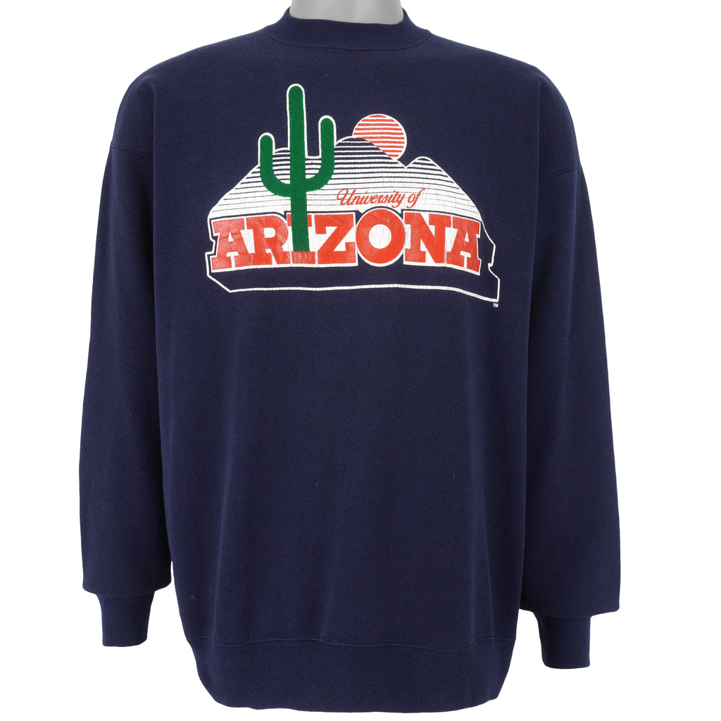 Vintage (Artex) - University of Arizona Crew Neck Sweatshirt 1990s Large Vintage Retro