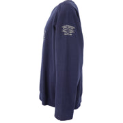Harley Davidson - Dark Blue Embroidered Spell-Out Sweatshirt 1990s X-Large Vintage Retro