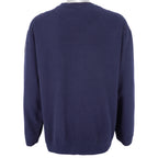 Harley Davidson - Dark Blue Embroidered Spell-Out Sweatshirt 1990s X-Large Vintage Retro