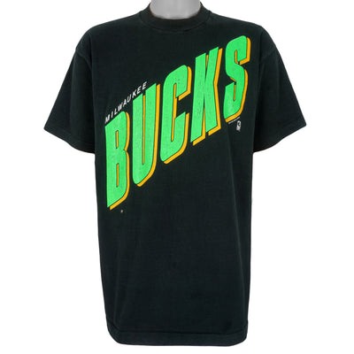 NBA - Milwaukee Bucks Spell-Out T-Shirt 1990s X-Large